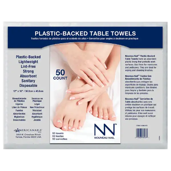 AMERICANAILS Plastic-Backed Table Towels 50 pcs