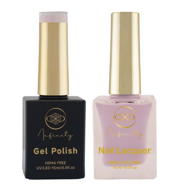 Infinity Duo – Esmalte en Gel y Esmalte de Uñas Lavender Whisper (Sin HEMA y Sin TPO)