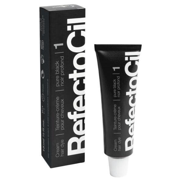 RefectoCil Cream Hair Dye Pure Black No. 1 – 15ml