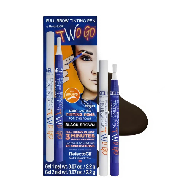 RefectoCil TWO GO Full Brow Tinting Pen Black Brown