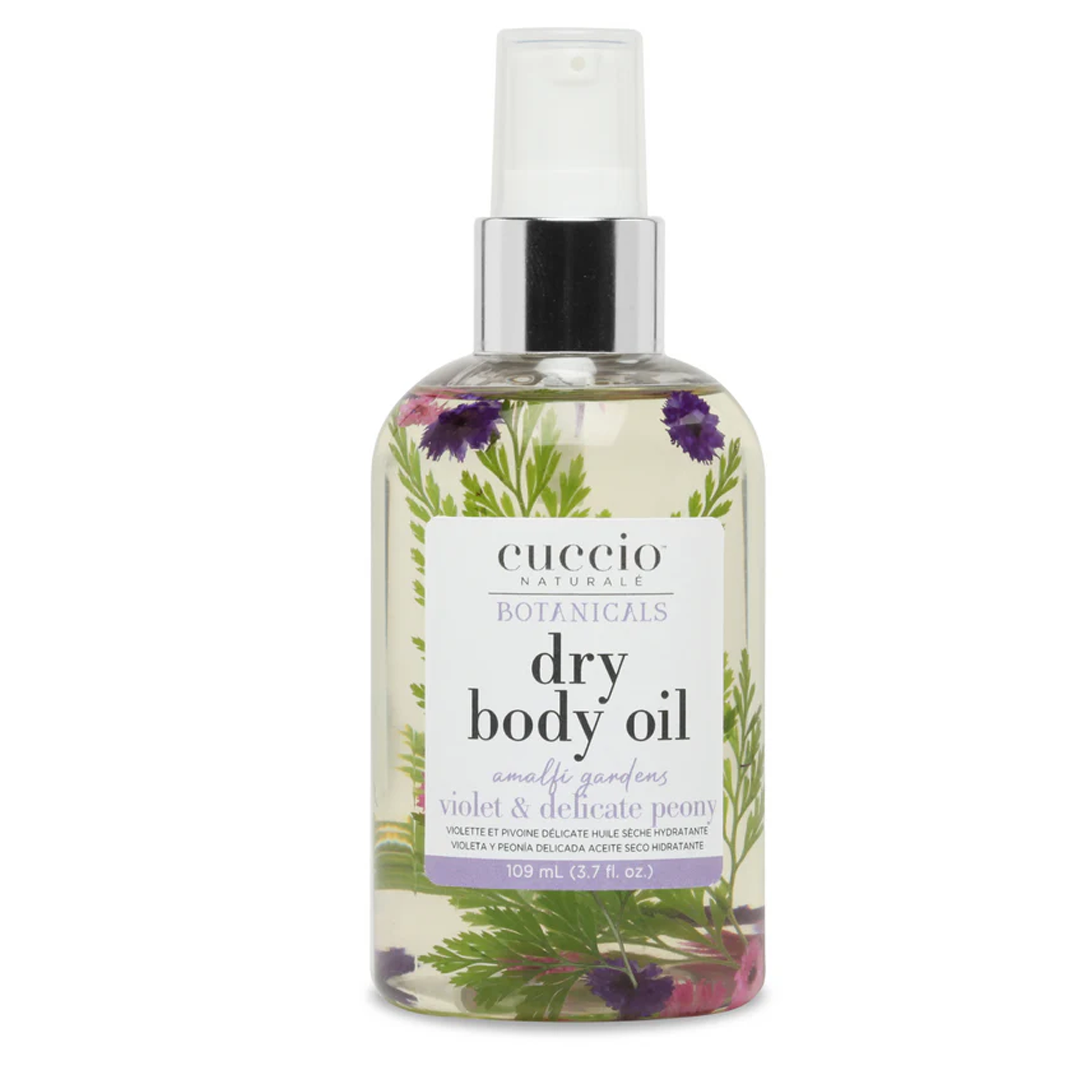 Aceite Corporal Seco CUCCIO Violeta y Peonía Delicada 3.7 oz