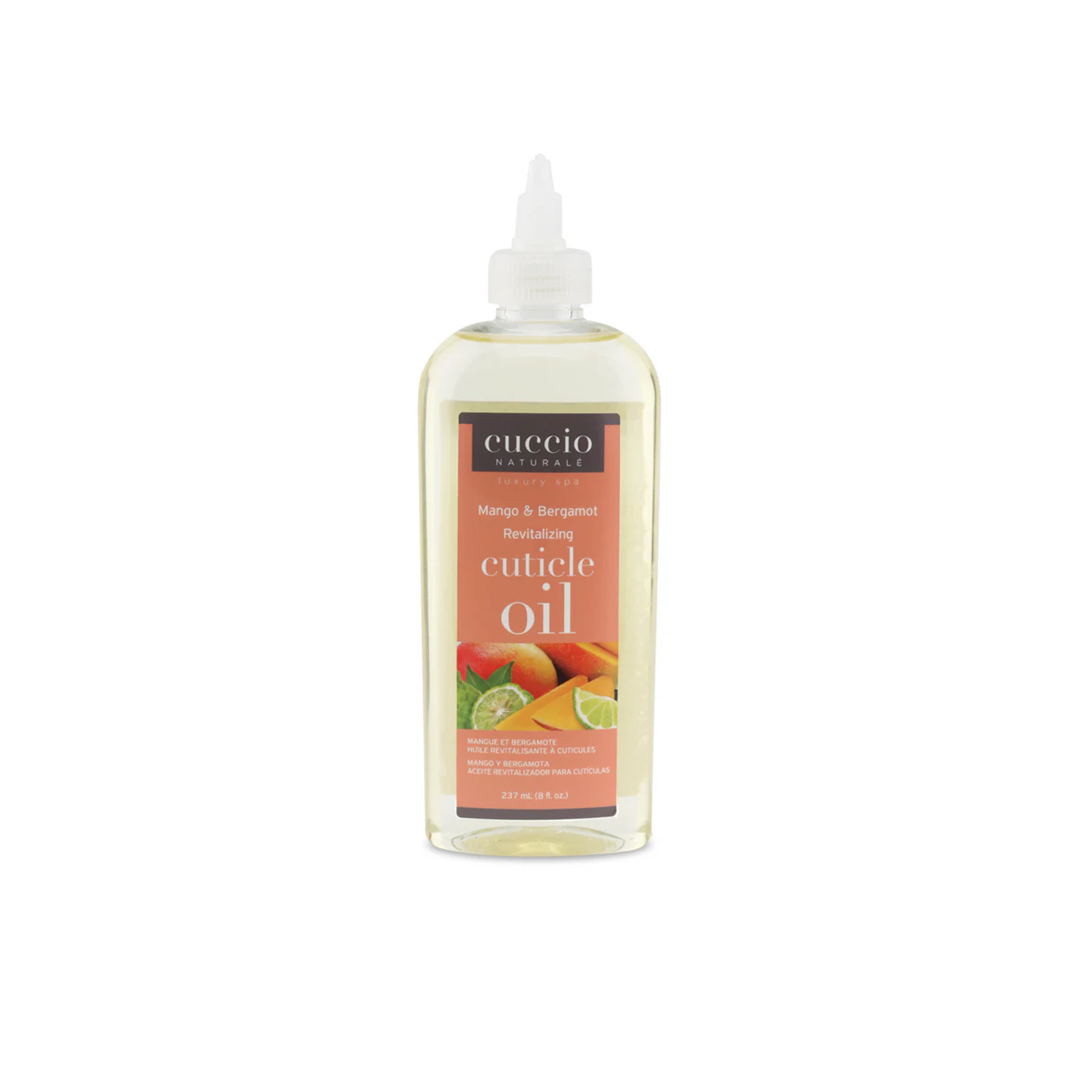 Aceite para Cutículas CUCCIO 240 ml / 8 oz mI Mango / Bergamota