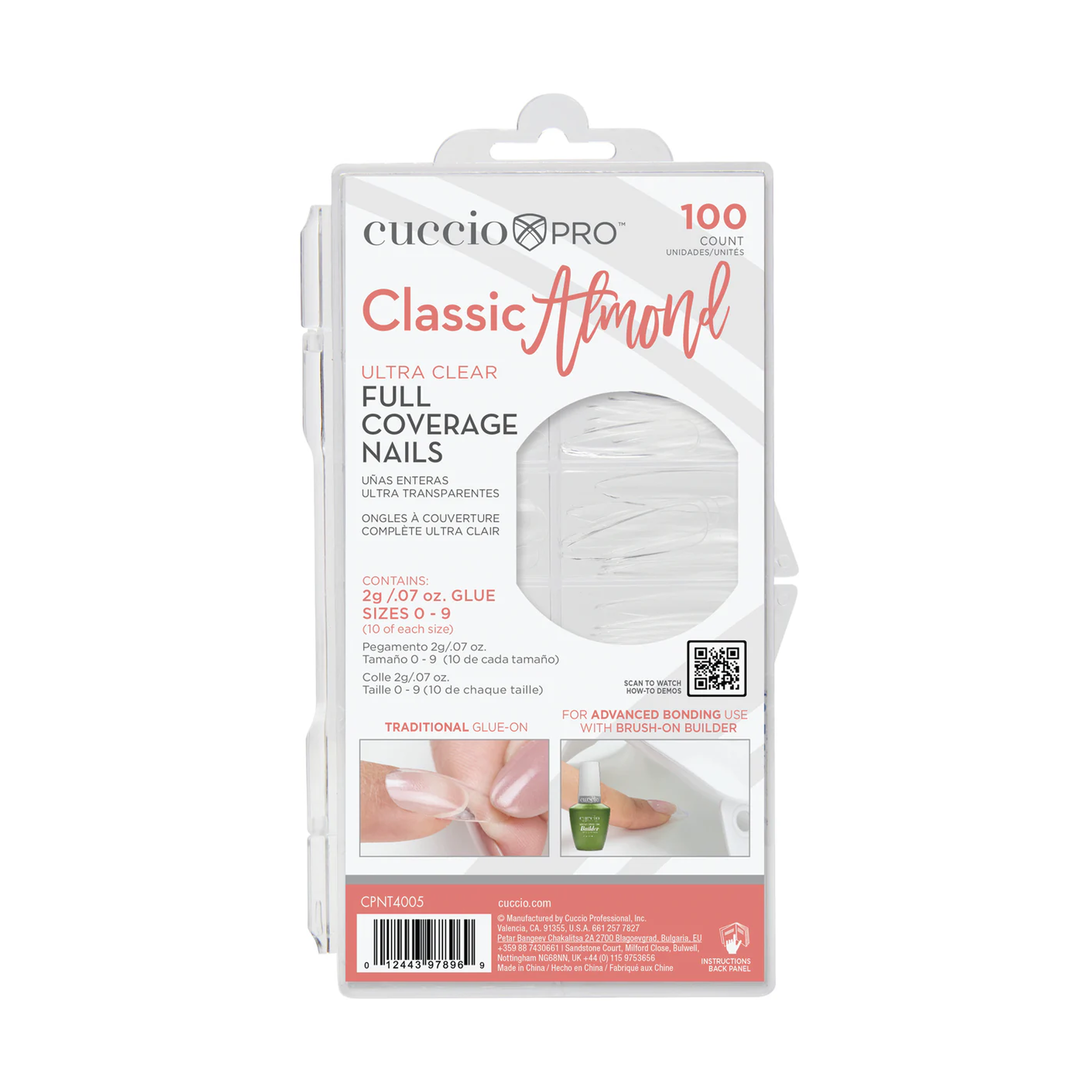 CUCCIO Tips Clásicos Almendra 100 pcs