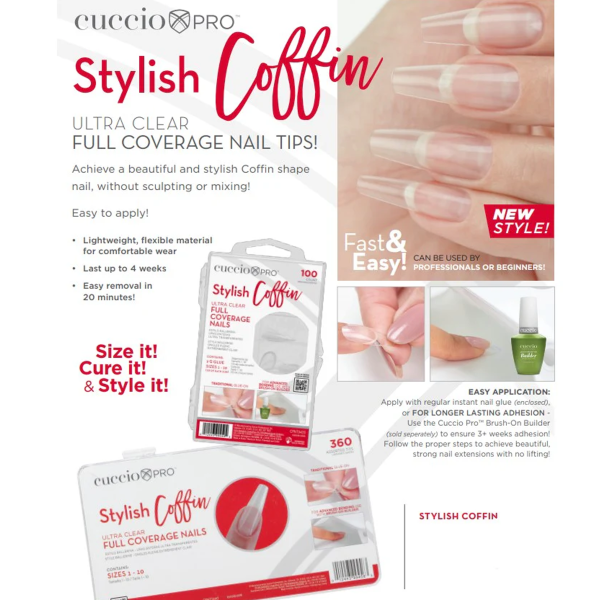 CUCCIO Stylish Coffin Ultra Clear Full Coverage