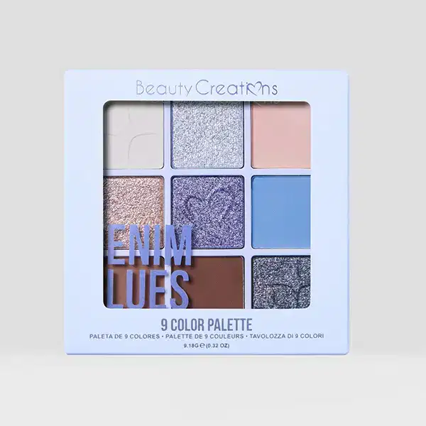 Beauty Creations 9 Color Magnetic Palette Denim Blues