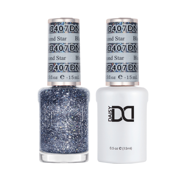 DND DC Gel & Lacquer Duo Black Diamond Star #407