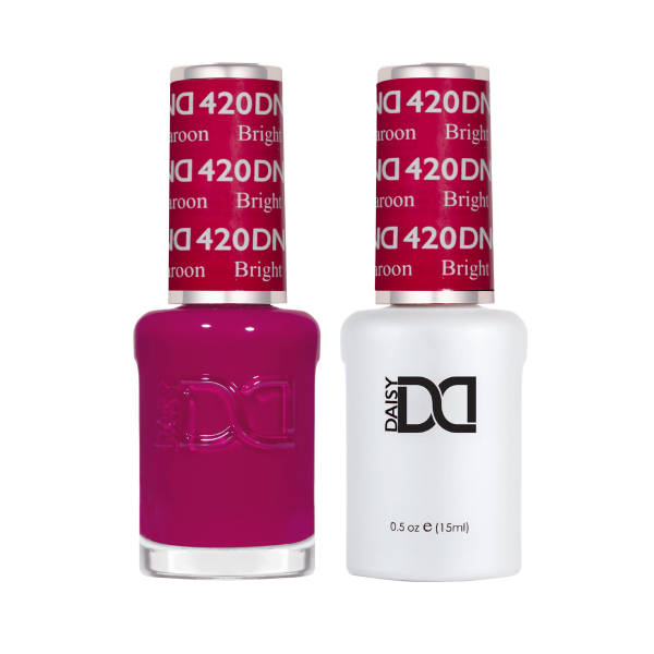 DND DC Gel & Lacquer Duo Bright Maroon #420