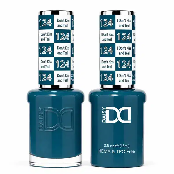 HEMA FREE DUO 124 I Don't Kiss And Teal / 15 ml 0.5 oz