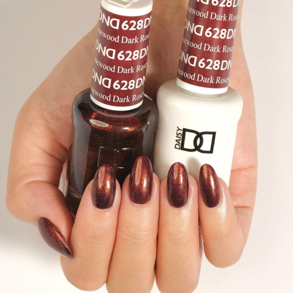 DND DC Gel & Lacquer Duo Dark Rosewood #628