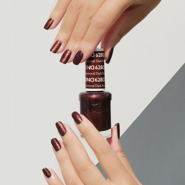 DND DC Gel & Lacquer Duo Dark Rosewood #628