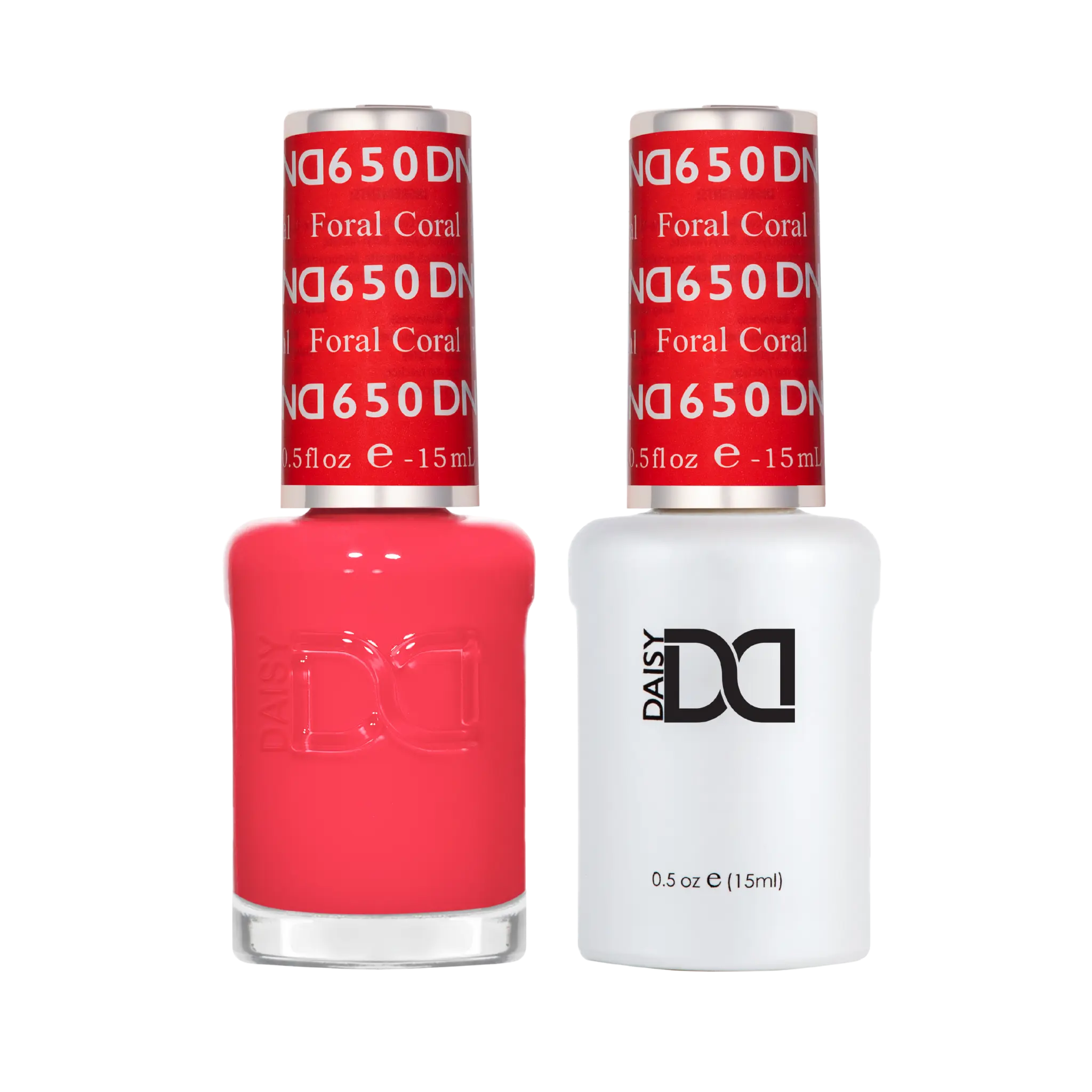 Dúo DND DC Gel & Esmalte Coral Floral #650