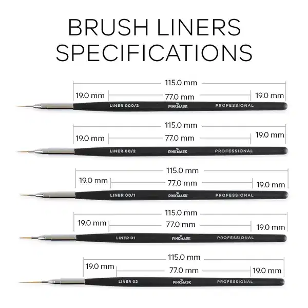 PINK MASK Brush Liner 000/2