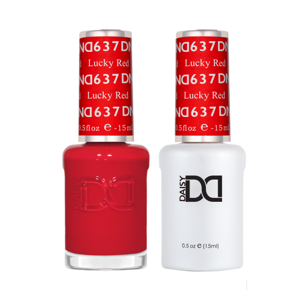 DND DC Gel & Lacquer Duo Lucky Red #637