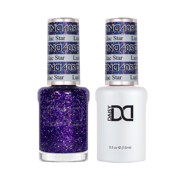 DND DC Gel & Lacquer Duo Lush Lilac Star #405