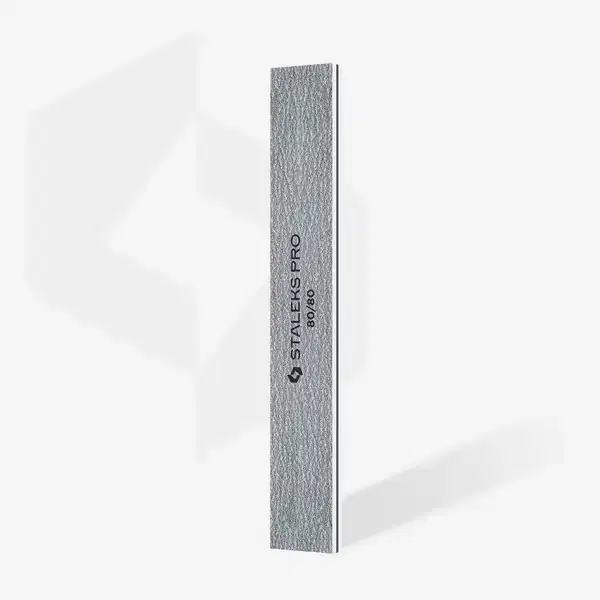STALEKS Straight Wide Mineral Nail File 80/80 grit (25 pcs)