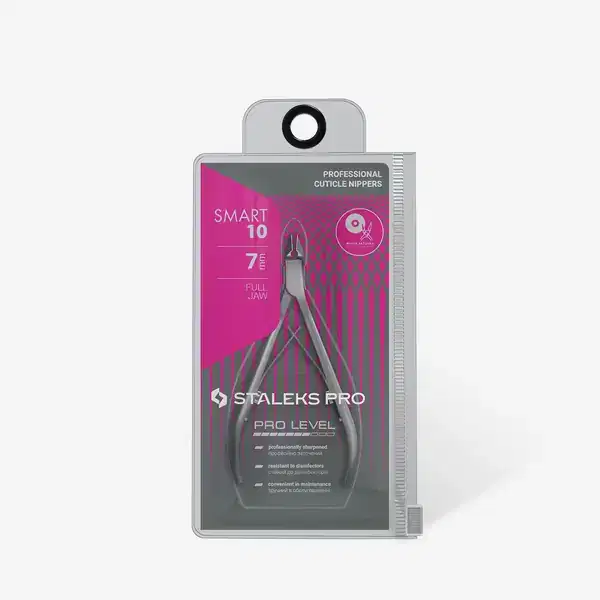 STALEKS Professional Cuticle Nippers Full Jar 7mm Blades Diamond Sharpened by Hand