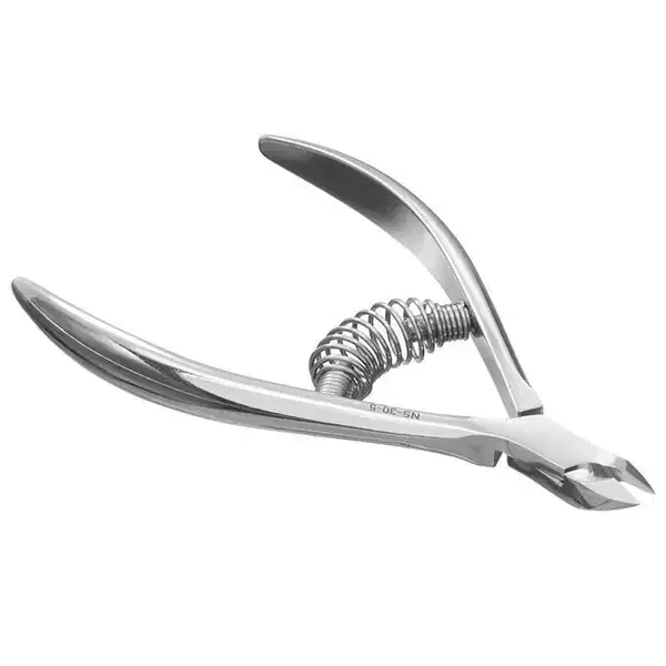 STALEKS Professional Cuticle Nippers 1/2 Jar 5 mm Inclined Straight Cutting Edges