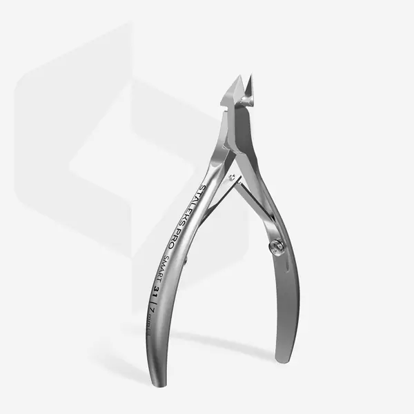 STALEKS Professional Cuticle Nippers 7 mm Straight Cutting Edges With An Inclination