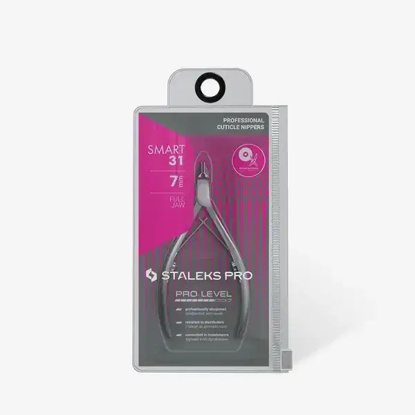 STALEKS Professional Cuticle Nippers 7 mm Straight Cutting Edges With An Inclination
