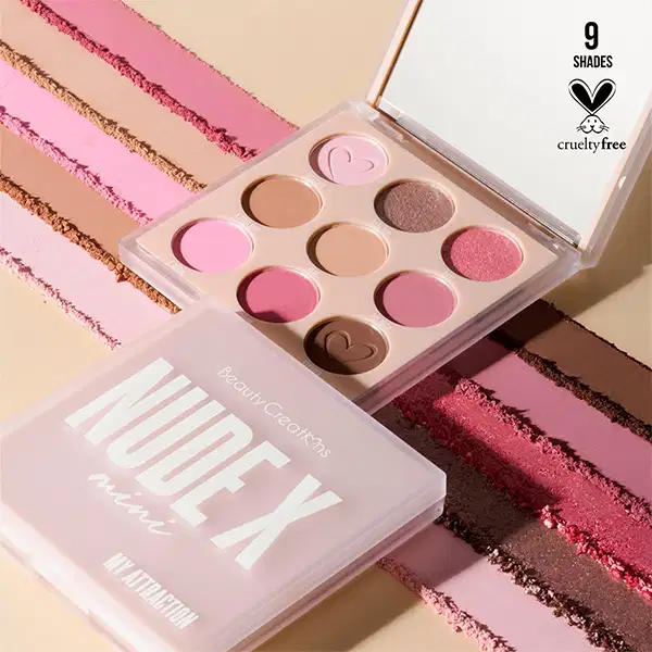 Beauty Creations BC Nude X 9 Colors Mini My Attractive Shadow Pallete