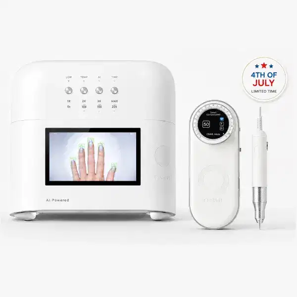 ONAIL AI LED Lamp Pro Max Light White Color + ONAIL AI Nail Drill 50.000 RPM White Color