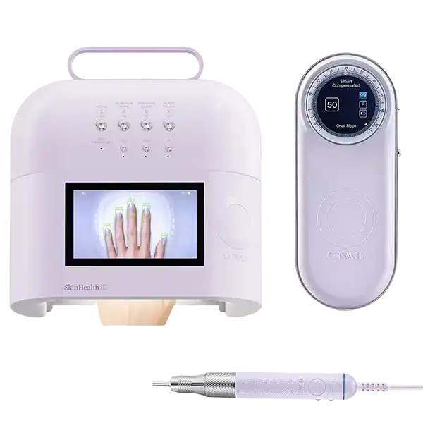 ONAIL AI LED Lamp Pro Max Light Purple Color + ONAIL AI Nail Drill 50.000 RPM Light PurpleColor
