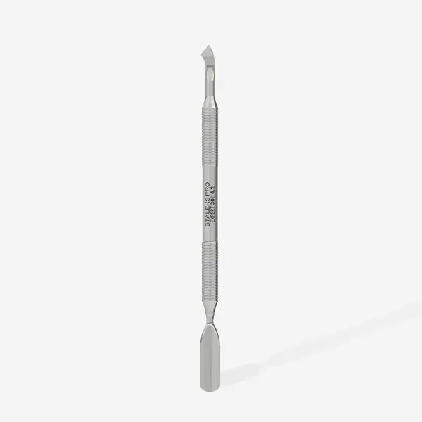 STALEKS Pro Expert 30 Type 4.2 Manicure Cuticle Pu Rounded Wide Pusher Rounded Blade