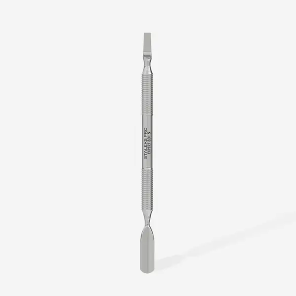 STALEKS Pro Expert 30 Manicure Cuticle Pusher Rounded Wide Pusher Rounded Blade