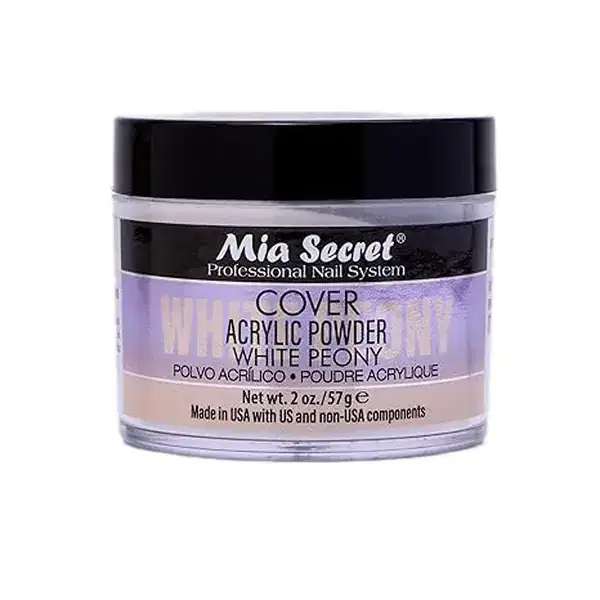 MIA SECRET Acrylic Cover Whie Peony 2 Oz