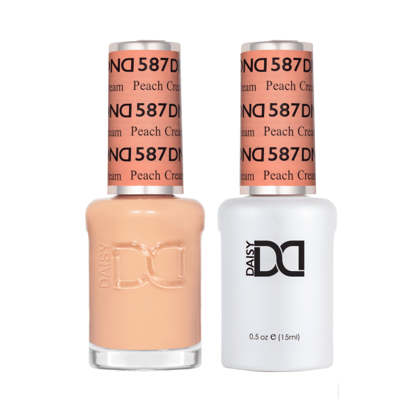 DND DC Gel & Lacquer Duo Peach Cream #587