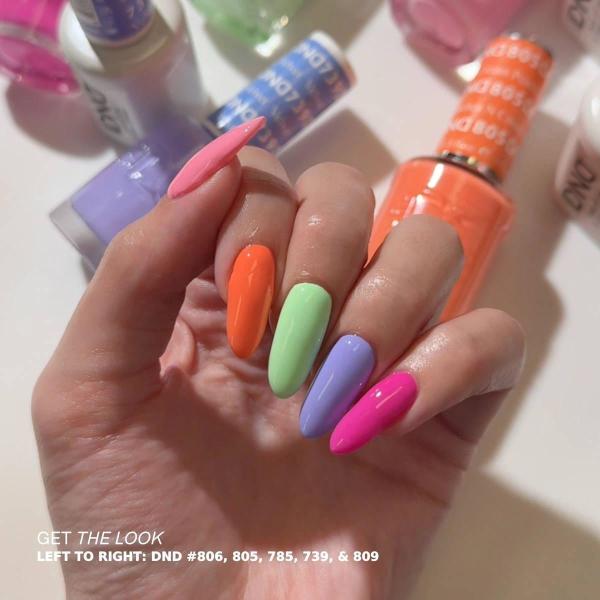 DND DC Gel & Lacquer Duo Peaches n Cream #805