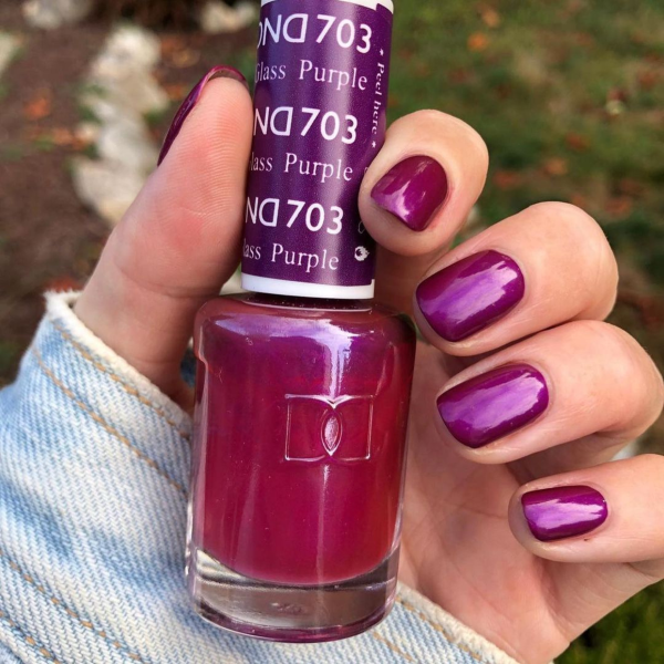 DND DC Gel & Lacquer Duo Purple Glass #703