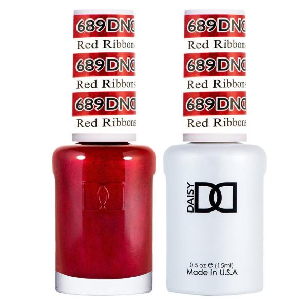 DND DC Gel & Lacquer Duo Red Ribbons #689