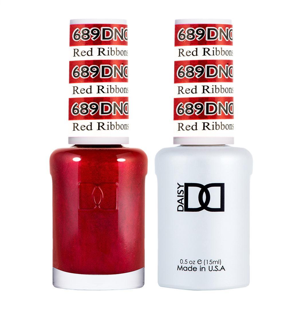 DND DC Gel & Lacquer Duo Red Ribbons #689
