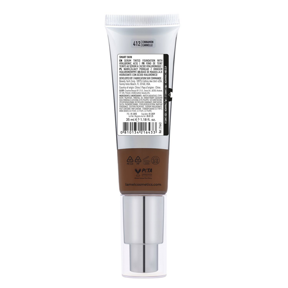 PALLADIO Skin Tint, Dark Caramel