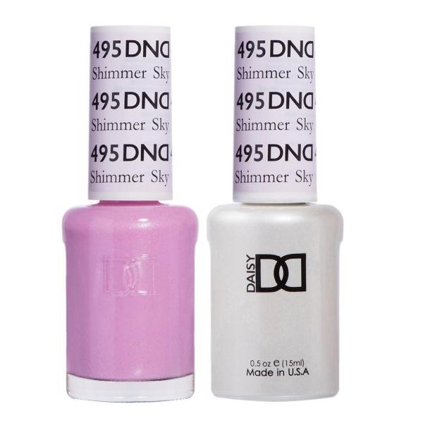 DND DC Gel & Lacquer Duo Shimmer Sky #495