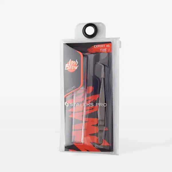 STALEKS Eyelash Tweezers Expert 40 Type 2 L-Shaped