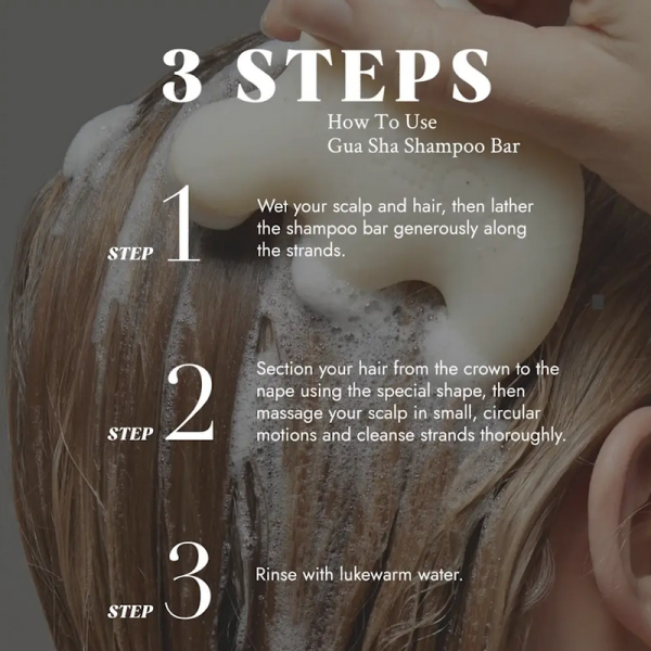 VOESH Gua Sha Shampoo Bar Restore & Relax 3.7 oz 105 grs